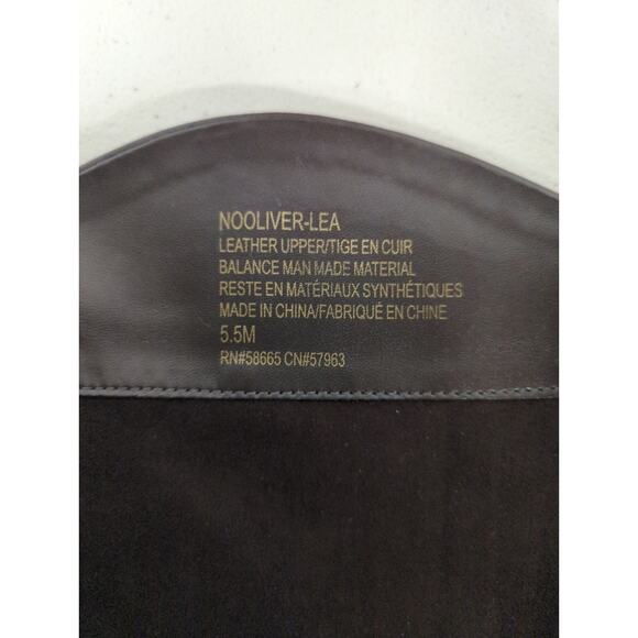 New NORDSTROM Nooliver-lea Leather dark brown boots sz5.5 tall riding equestrian - Picture 7 of 7